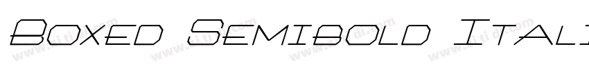 Boxed Semibold Itali字体转换